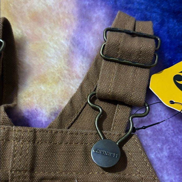 Carhartt Kids Overalls in Rich Brown - Picture 6 of 7